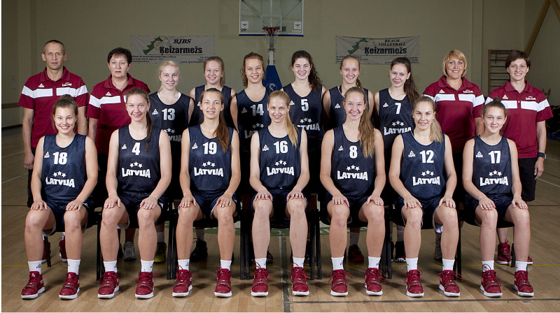 Latvijas U16 izlase: cīņa par medaļām un ceļazīmi uz pasaules U16 čempionātu.
Foto: Rihards Streiķis