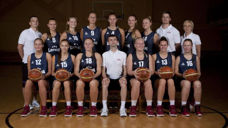 Latvijas U18 sieviešu basketbola izlase
Foto: www.basket.lv