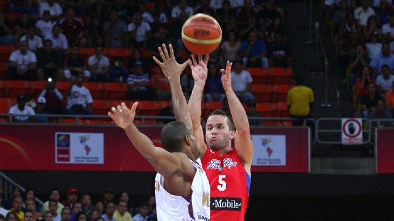 Puertoriko basketbolisti cīņā pret Venecuēlu atspēlēja 22 punktu deficītu
Foto www.caracas2013.com