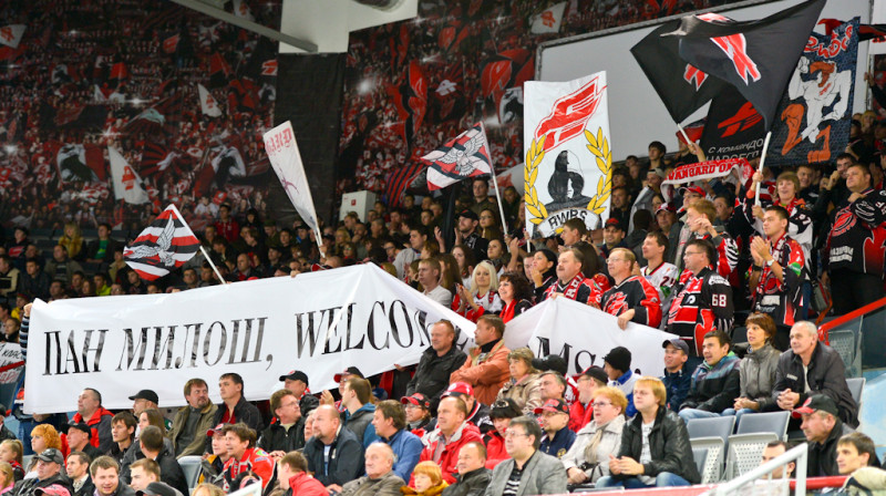 Omskas "Avangard" līdzjutēji
Foto: www.hawk.ru