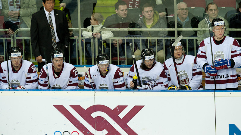 Teds Nolans un Latvijas hokeja izlase
Foto: Zigismunds Zālmanis