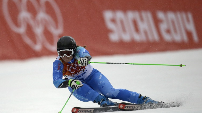 Tina Maze kļuva par divkārtēju Soču olimpisko spēļu čempioni
Foto: AP/Scanpix