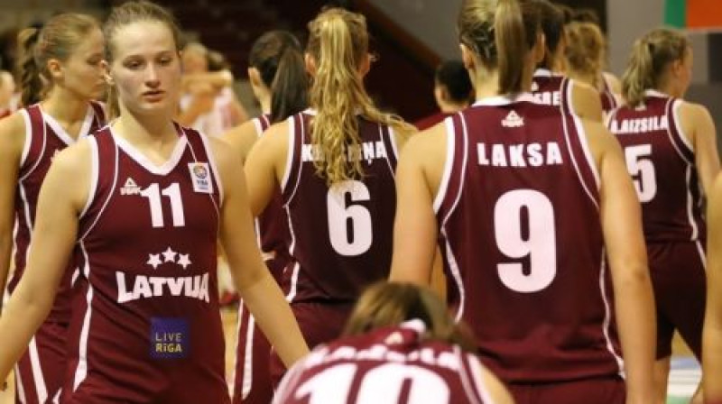 Latvijas U20 izlases basketbolistes
Foto: Jānis Avotnieks