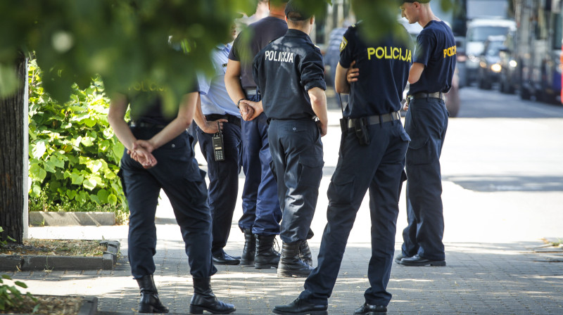 Policijas darbinieki
Foto: Emīls Desjatņikovs, f64