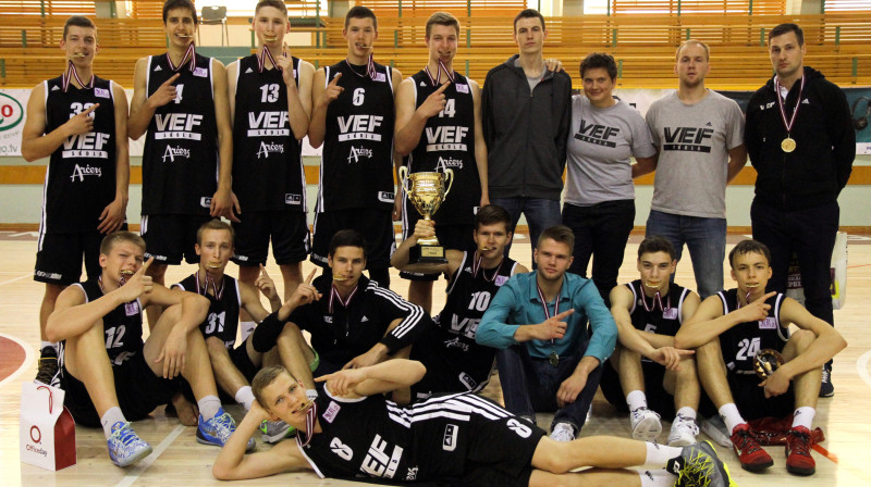 "VEF Rīgas" juniori pēc uzvaras EYBL posmā Rīgā
Foto: Renārs Buivids (eybl.lv)