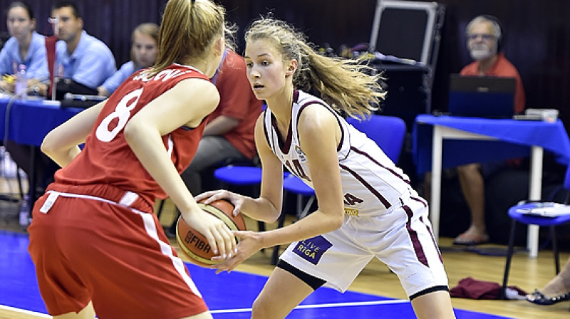 U16 izlases kandidātei Luīzei Šeptei jau ir pērnā Eiropas kadetu čempionāta pieredze.
Foto: FIBAEurope.com