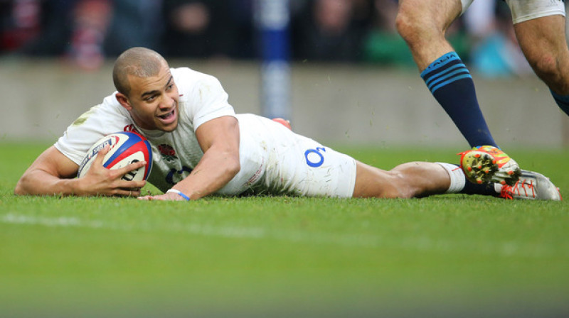 Džonatans Džozefs guva divus piezemējumus. 
Foto: rbs6nations.com