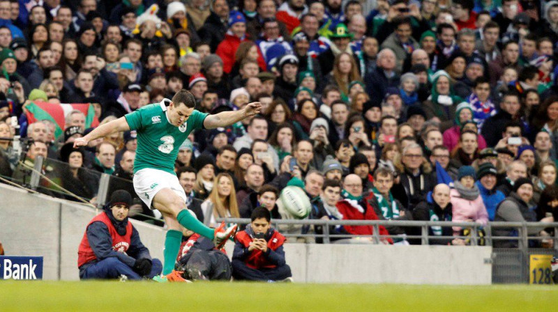 Īrijas izlases 10. numurs Džonatans Sekstons savā atgriešanās spēlē aizveda komandu līdz uzvarai.
Foto: rbs6nations.com