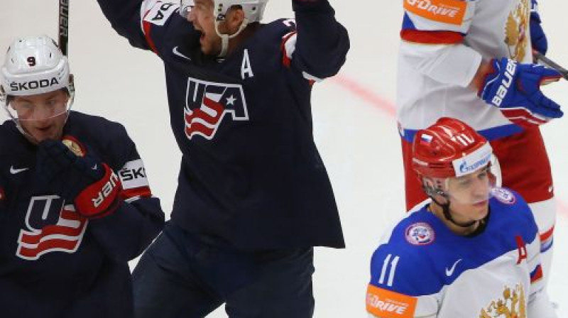 ASV hokejisti priecājas, Jevgeņijs Malkins sarūgtināts
Foto: Valery Sharifulin/TASS/Scanpix