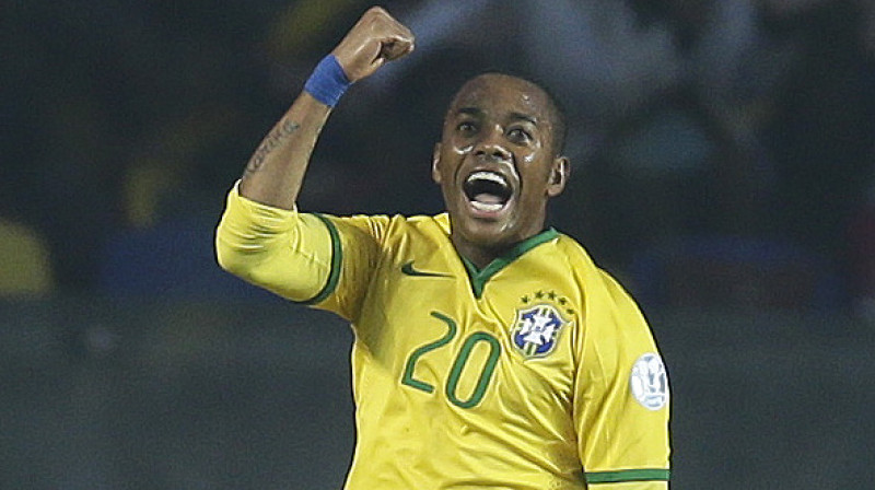 Robinjo Brazīlijas izlases sastāvā šī gada ''Copa America''
Foto: AFP/Scanpix