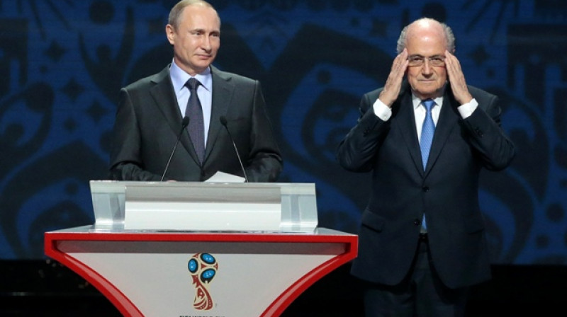 Vladimirs Putins un Zeps Blaters
Foto: AP/Scanpix