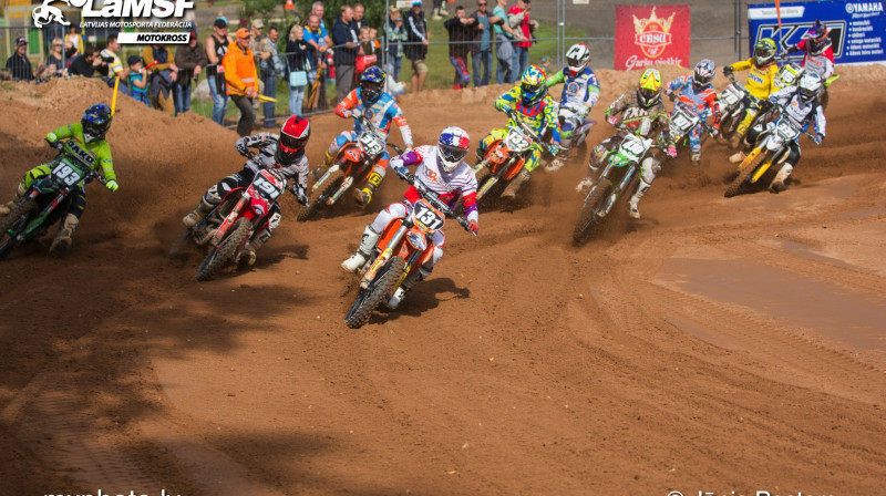 Foto: Latvijas čempionāts motokrosā 2015