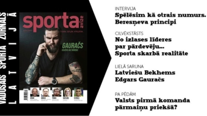 "Sporta avīzes jaunākais izdevums
Publicitātes foto