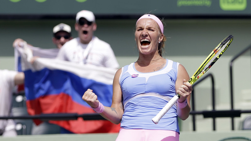 Svetlana Kuzņecova pēc 10 gadu pārtraukuma atgriežas Maiami finālā
Foto: AP/Scanpix