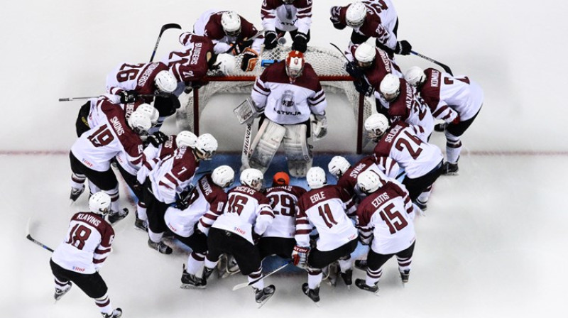 Latvijas hokeja izlasei šovakar sagaidāma svarīga spēle
Foto: Matt Zambonin/HHOF-IIHF