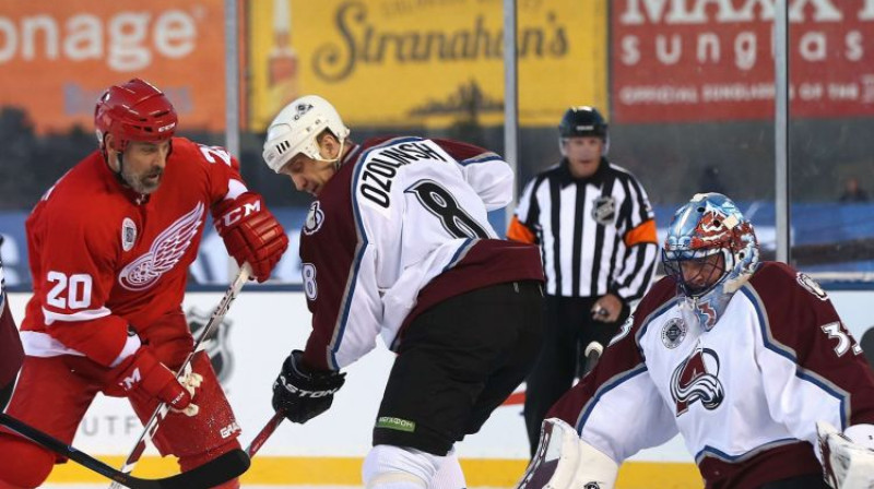 Sandis Ozoliņš "Red Wings" un "Avalanche" leģendu spēlē šī gada februārī
Foto: AFP/Scanpix