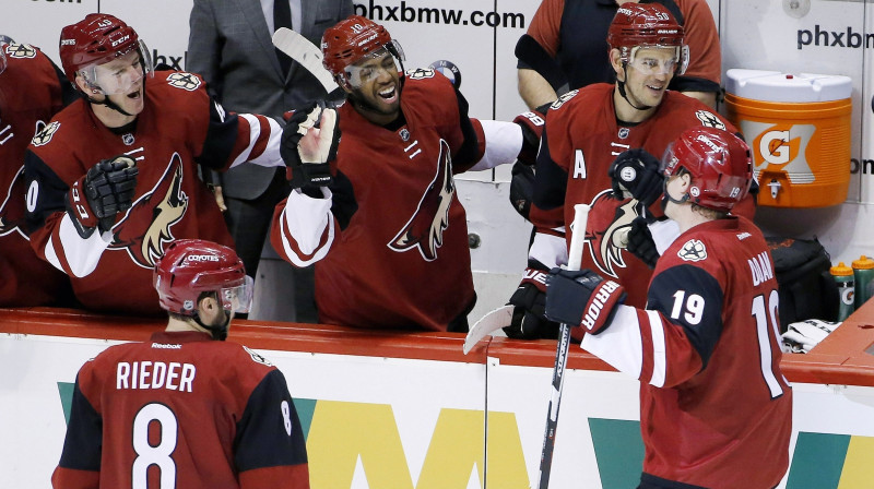 Arizonas "Coyotes" spēlētāji
Foto: AFP/Scanpix