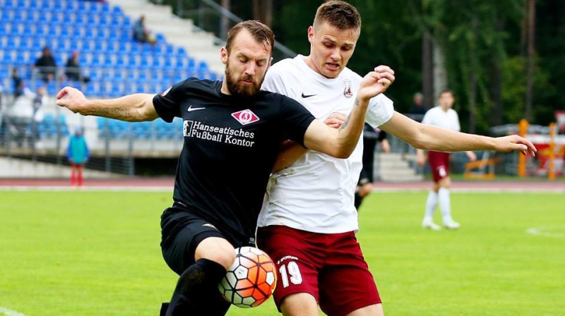 Ingus Šlampe un Karolis Laukžemis
Foto: synottipvirsliga.lv