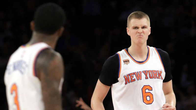 Brendons Dženingss un Kristaps Porziņģis
Foto: AP/Scanpix