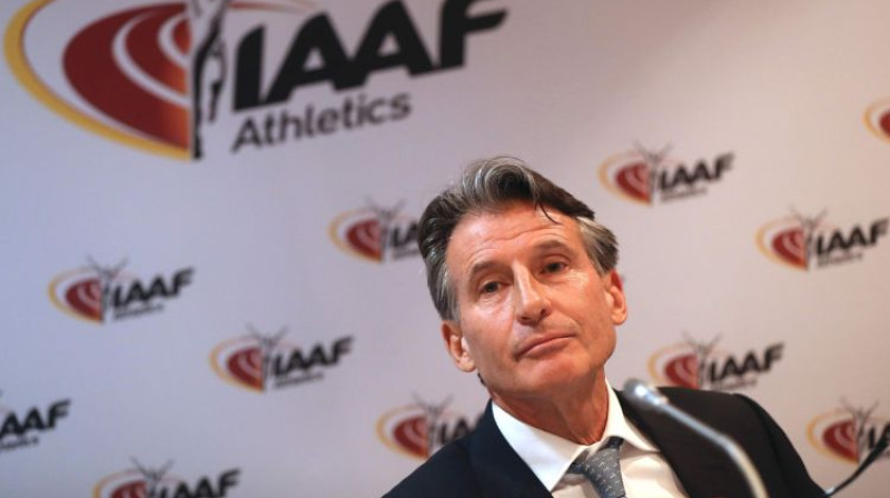 IAAF prezidents Sebastjans Ko
Foto: AFP/Scanpix