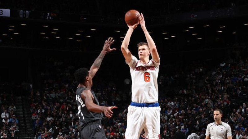 Kristaps Porziņģis spēlē pret "Nets"
Foto: New York Knicks