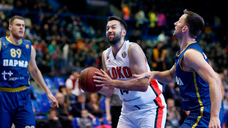 Krasnodaras "Lokomotiv-Kuban" pret Permas "Parma"
Foto: lokobasket.com