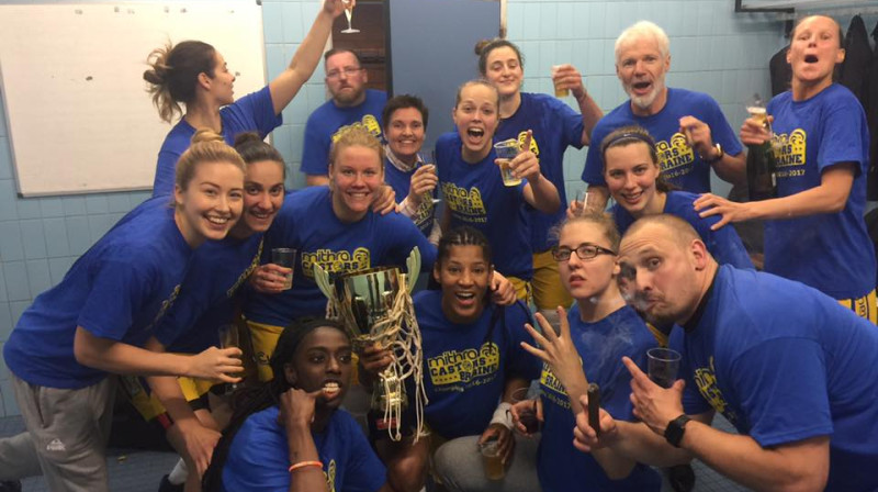 Ance Aizsila: Beļģijas čempione un kausa ieguvēja "Castors Braine" sastāvā
Foto: Castors Braine