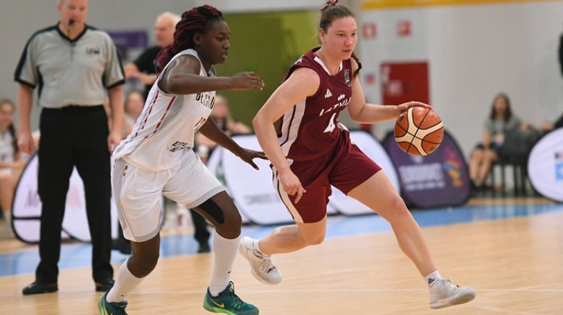 Paula Strautmane spēlē pret Beļģiju
Foto: FIBA