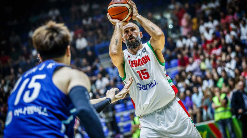 37 gadus vecais Libānas izlases spēlētājs Fadi El Hatibs
Foto: FIBA