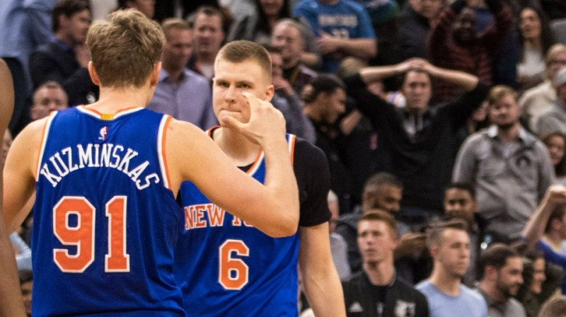 Mindaugs Kuzminsks un Kristaps Porziņģis
Foto: USA Today Sports/Scanpix