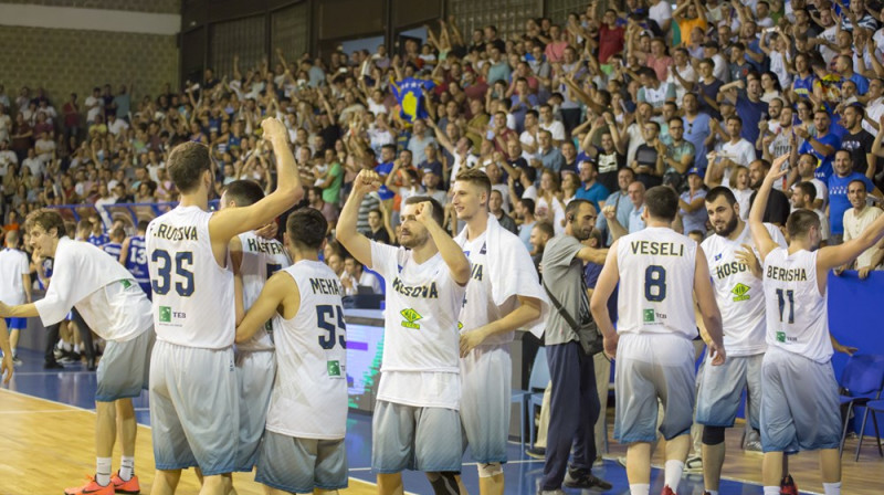 Kosovas basketbola izlases prieki
Foto: FIBA