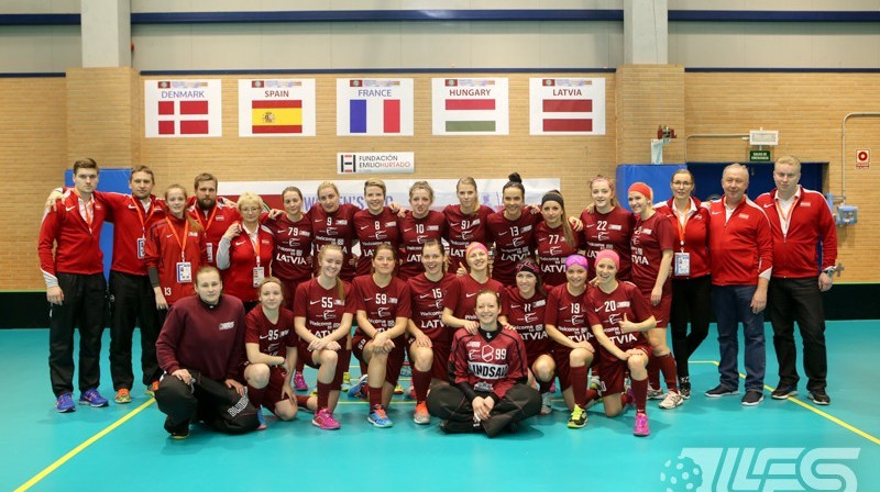 Latvijas sieviešu florbola izlase
Foto: Ritvars Raits, floorball.lv