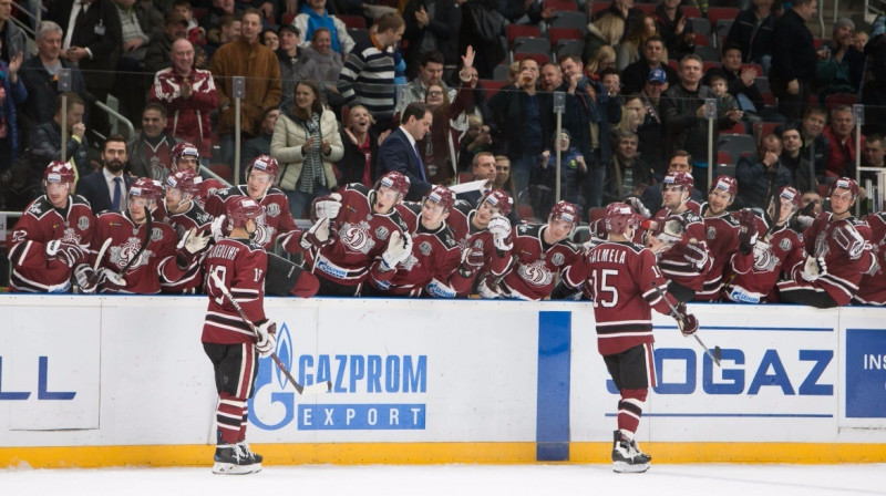 Rīgas ''Dinamo'' komanda
Foto: Raimonds Volonts, dinamoriga.lv