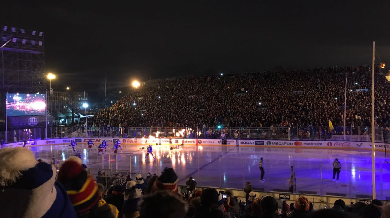 Bilde no "Helsinki Ice Challenge" spēles starp SKA un "Jokerit"
Foto: www.khl.ru