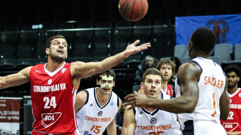 Minskas "Tsmoki" pret Šolnokas "Olaj" (Ungārija)
Foto: FIBA