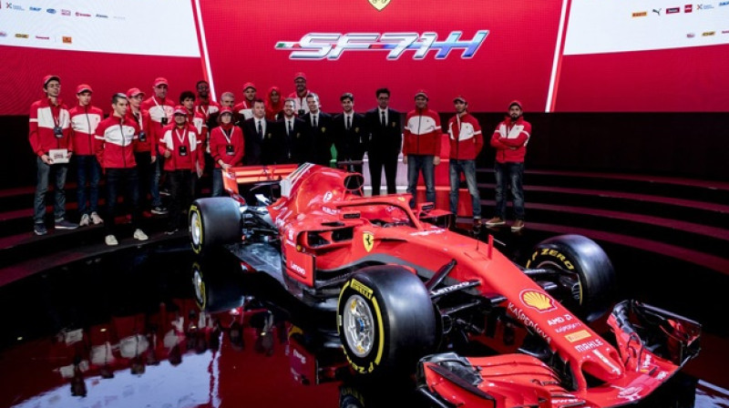 "Ferrari" jaunā F1 modeļa prezentācija
Foto: Scuderia Ferrari