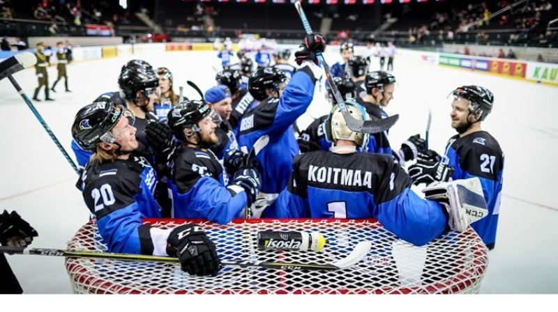 Igaunijas hokeja izlase
Foto: Sarunas Mazeika/IIHF