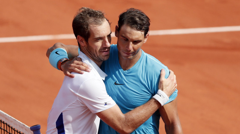 Rišārs Gaskē un Rafaels Nadals
Foto: EPA/Scanpix