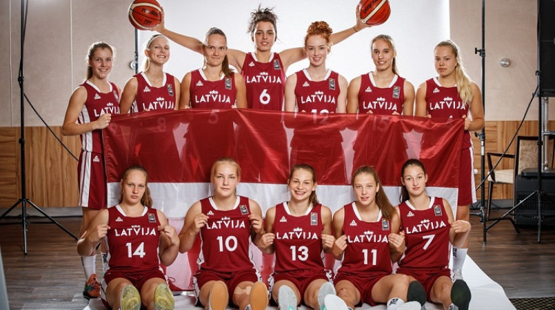 Latvijas U17 meitenes 20. jūlijā Minskā
Foto: FIBA