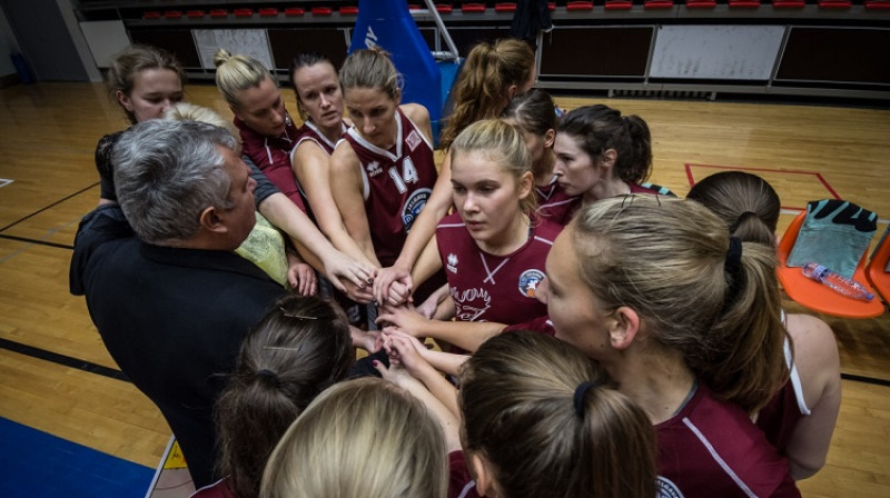 Jelgavas basketbolistes 10. oktobrī. Foto: BK Jelgava