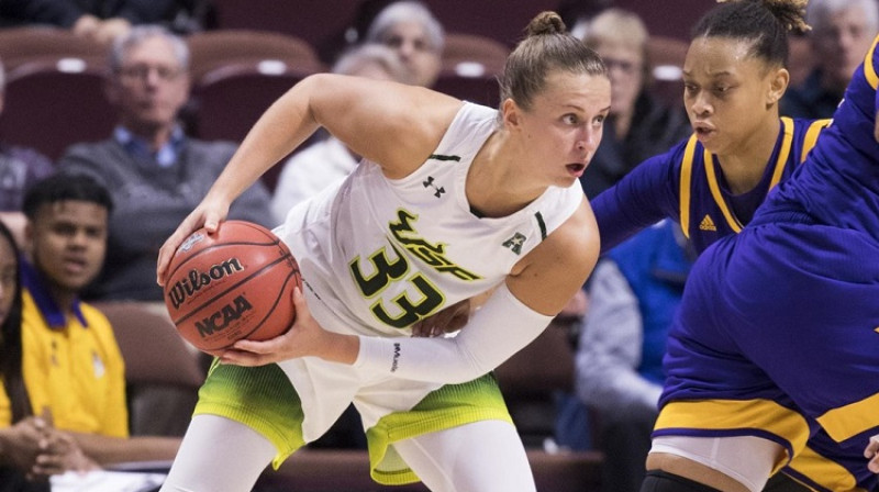 Kitija Laksa: NCAA "Top 25" spēlētāja ESPN vērtējumā. Foto: South Florida