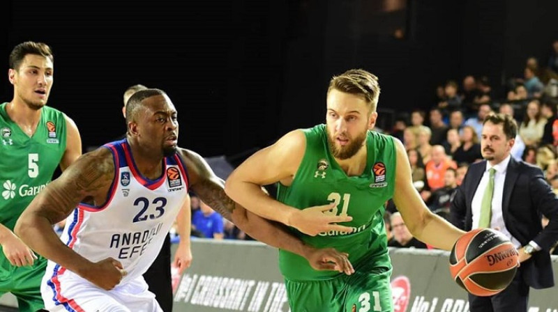 Žanis Peiners: trešā uzvara Eirolīgā. Foto: Darussafaka