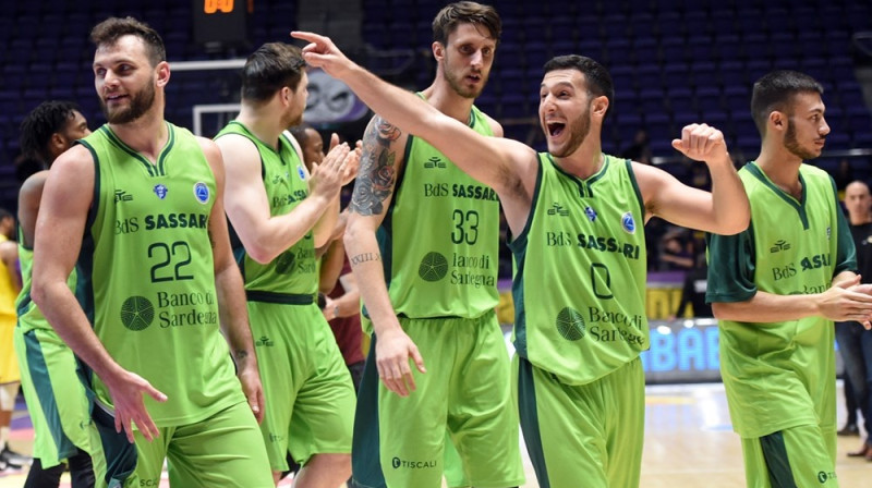 Itālijas kluba Sasāri "Dinamo" basketbolisti. Foto: FIBA