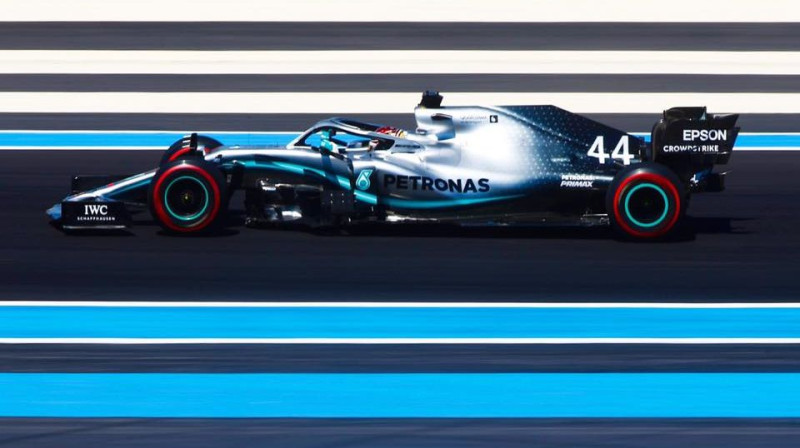 Lūiss Hamiltons Pola Rikāra trasē. Foto: Mercedes-AMG Petronas Motorsport