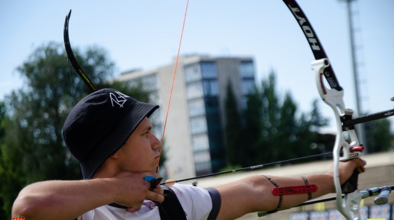 Dāvis Blāze. Foto: Latvijas Loka šaušanas federācija