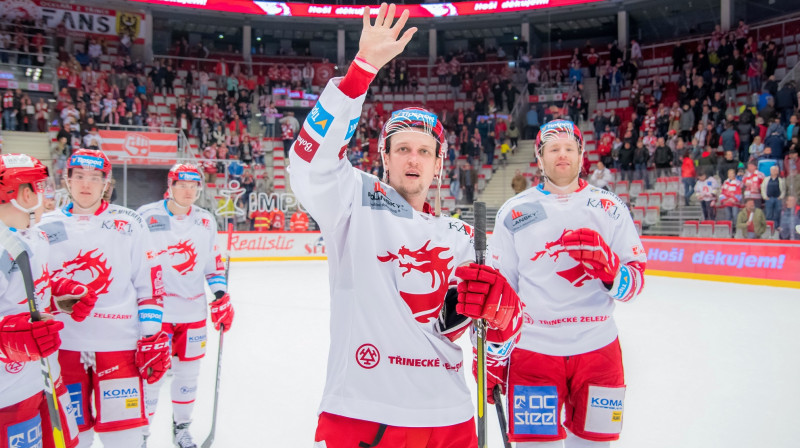 Guntis Galviņš (priekšplānā). Foto: Lukáš Filipec/hcocelari.cz