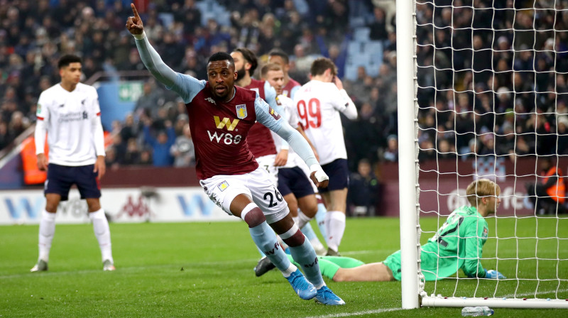 Birmingemas "Aston Villa" futbolists Žonatans Kodžija. Foto: Tim Goode/EMPICS Sport/Scanpix