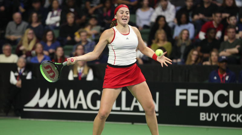 Aļona Ostapenko. Foto: AP/Scanpix