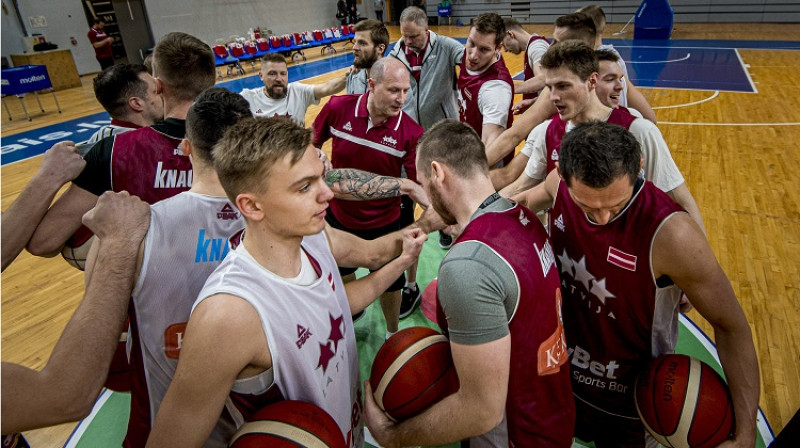 Latvijas vīriešu valstsvienība. Foto: basket.lv