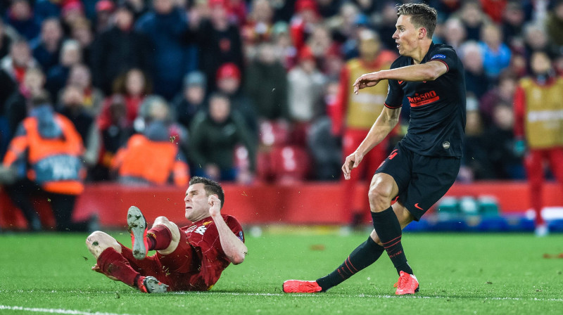 Markoss Jorente izslēdza pagājušās sezonas čempioni "Liverpool". Foto: Imago Sport/Scanpix